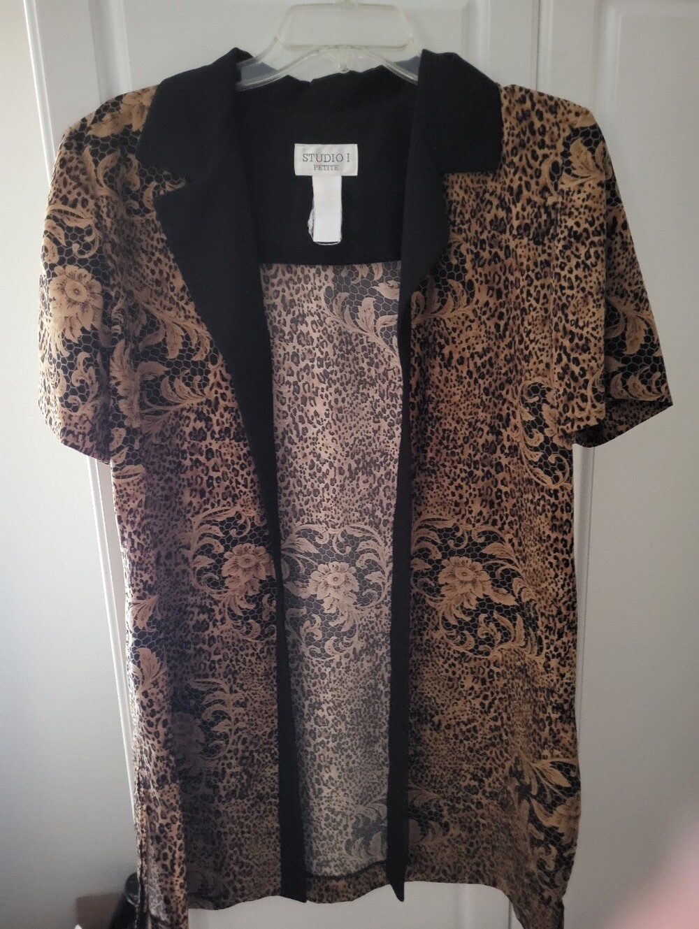 Studio 1 Boehemian Black Trim Jacket Lightweight